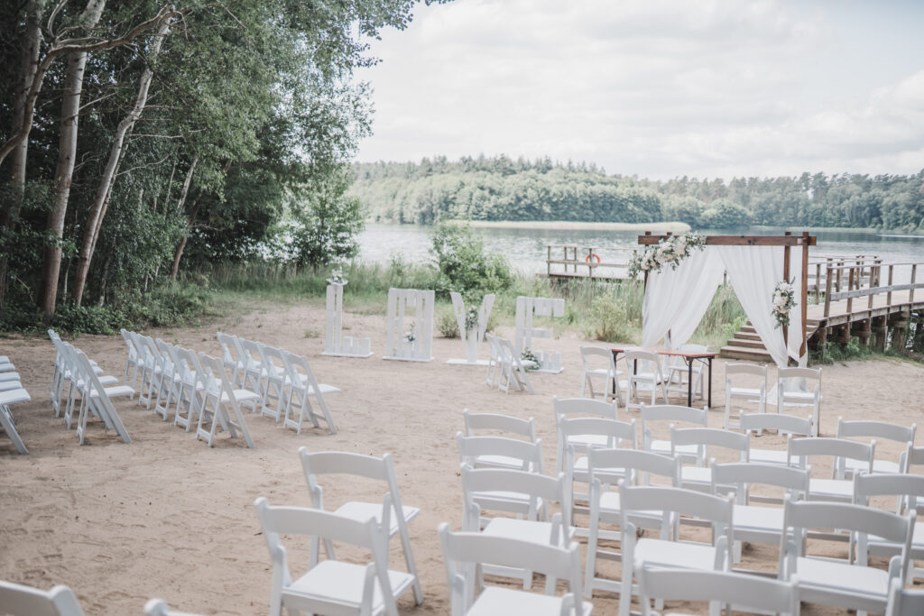 Strandabschnitt zur Trauung bei Van der Valk Resort bei Drewitz