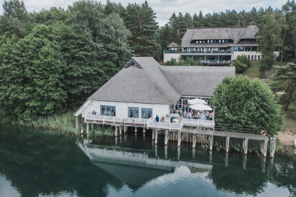 Van der Valk Naturresort bei Drewitz aus der Luft